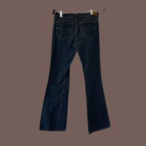 GLO Flared Jeans | Dark Wash Low Rise | Size 9 | Vintage